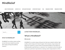 Tablet Screenshot of mindrelief.net